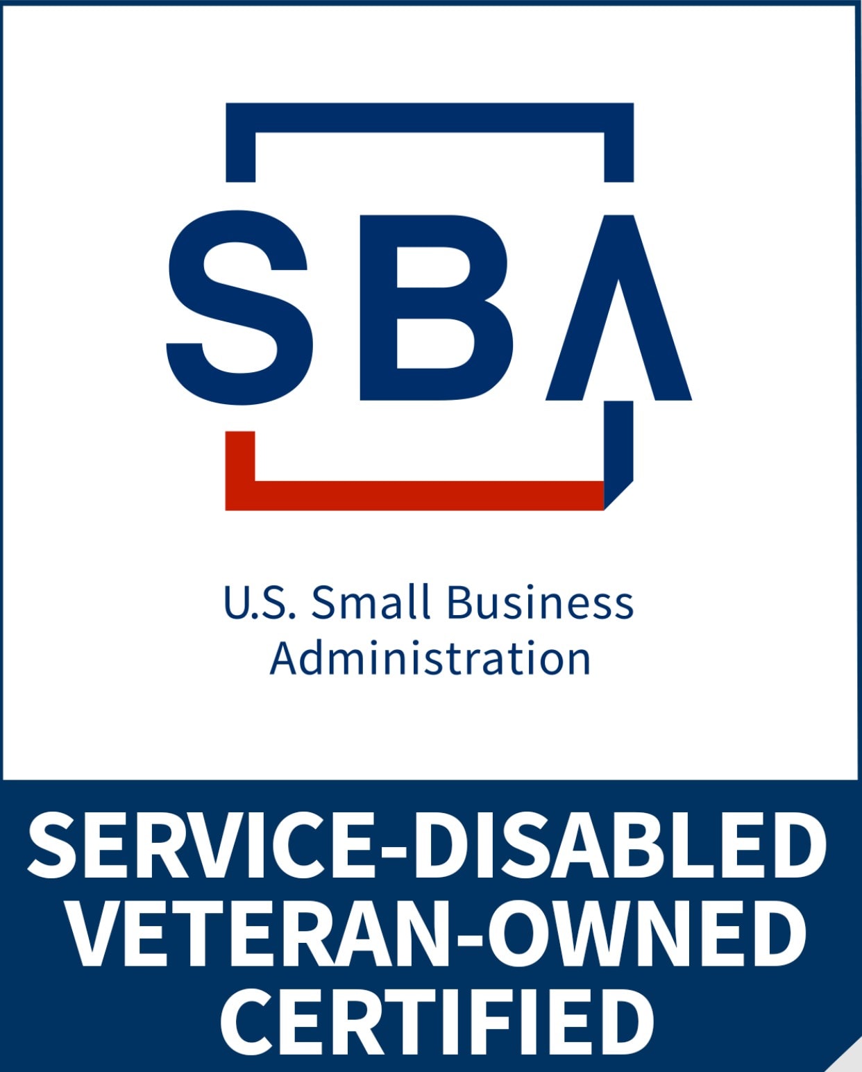 SDVOSB — Service Disabled Veteran Owned Small Business certification badge